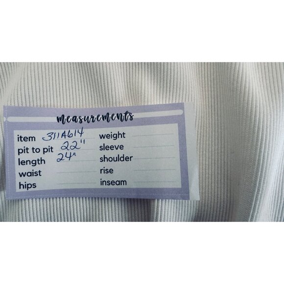 2/$30 Astr The Label XL Cream Ribbed Sleeveless Knitted Top Twist Front Detail - Picture 10 of 15